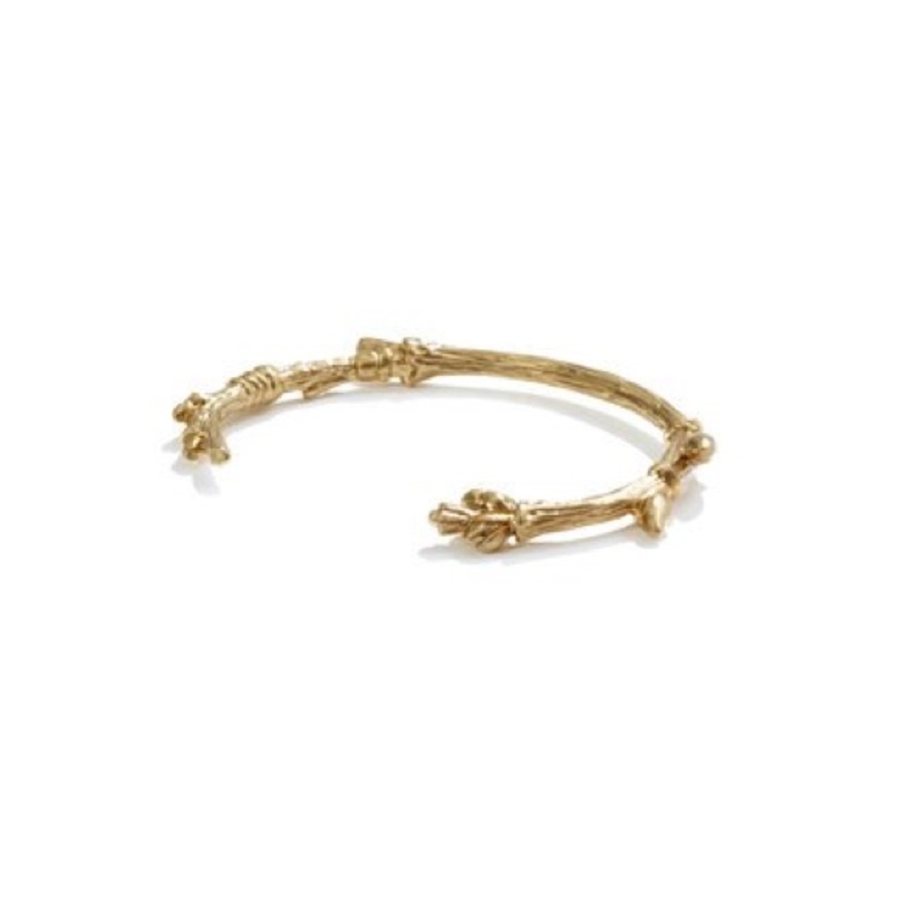 Madewell Tree Twig Branch Gold Bracelets Set of 2